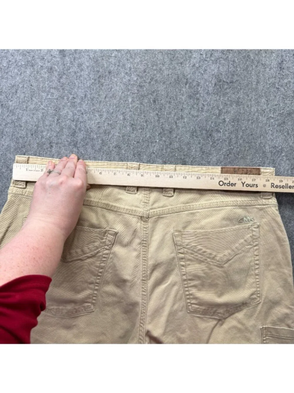 Mountain Khakis 5-Pocket Pants Men 38 x 30 Beige Stretch Classic